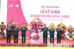 Bộ Tham mưu Quân khu kỷ niệm 80 năm Ngày truyền thống